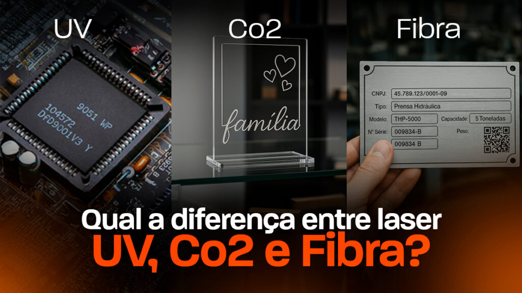 qual a diferença entre UV, Co2 e Fibra