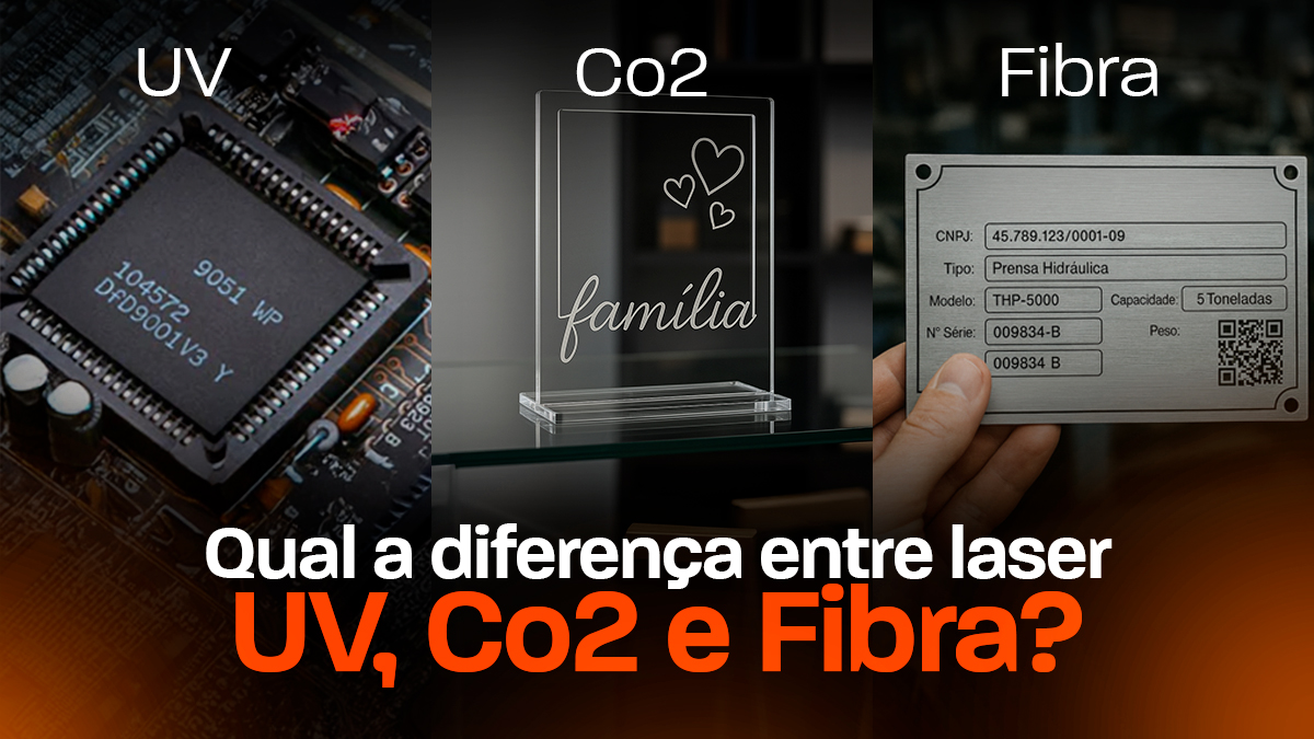 qual a diferença entre UV, Co2 e Fibra